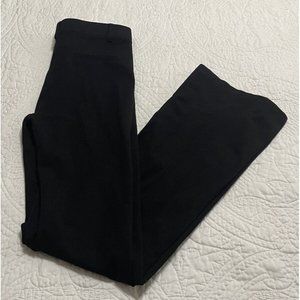 Betabrand Solid Black High Rise Wide Leg Wear to Work Yoga Pants Women’s Small